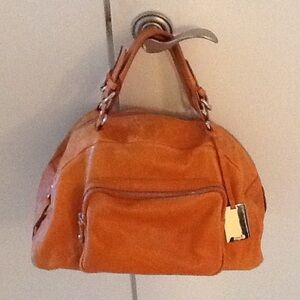 Furla Orange Satchel Bag